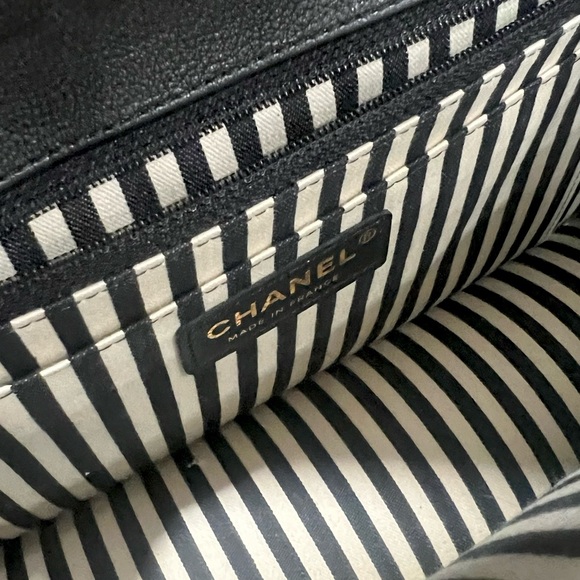 Chanel Black Chevron Leather Envelope Bag GHW - Picture 14 of 15